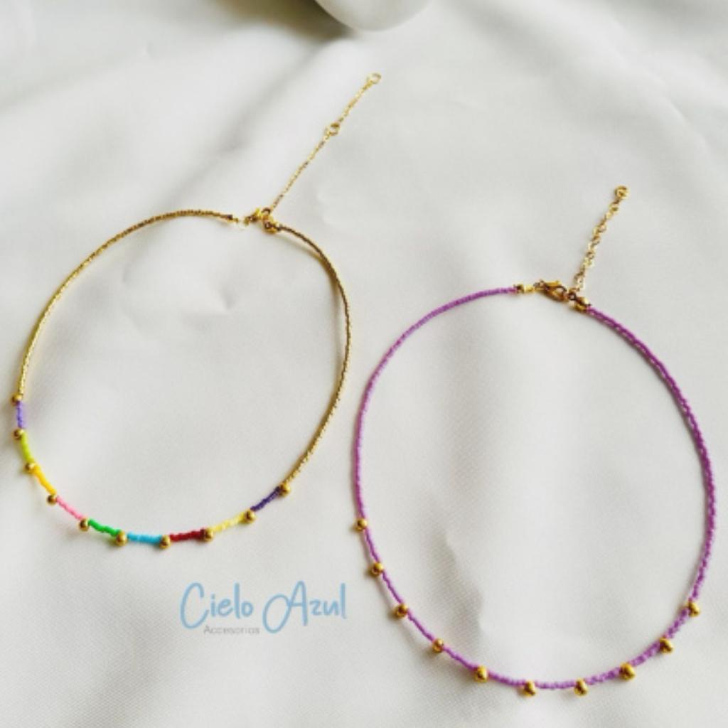 Collar Miyuki Drops - Cielo Azul Accesorios