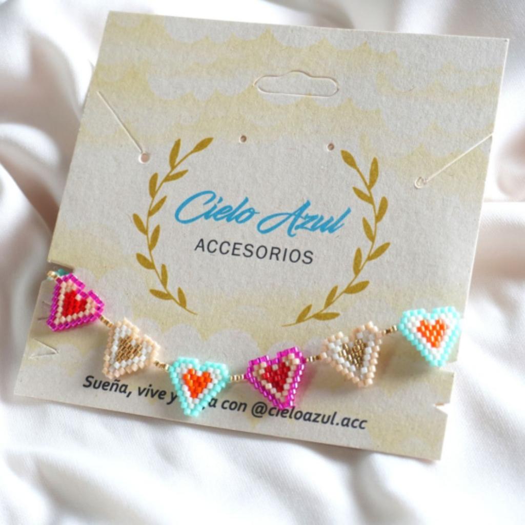 Tobillera de Corazones - Cielo Azul Accesorios
