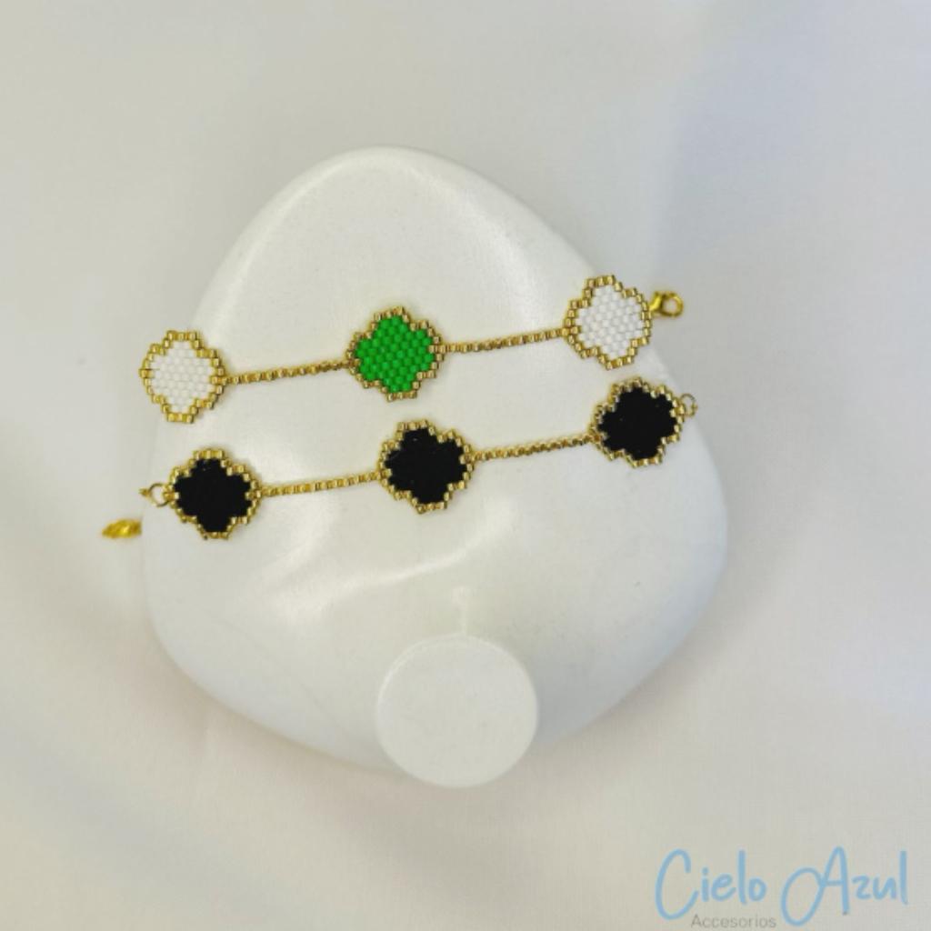 Pulsera Trébol - Cielo Azul Accesorios